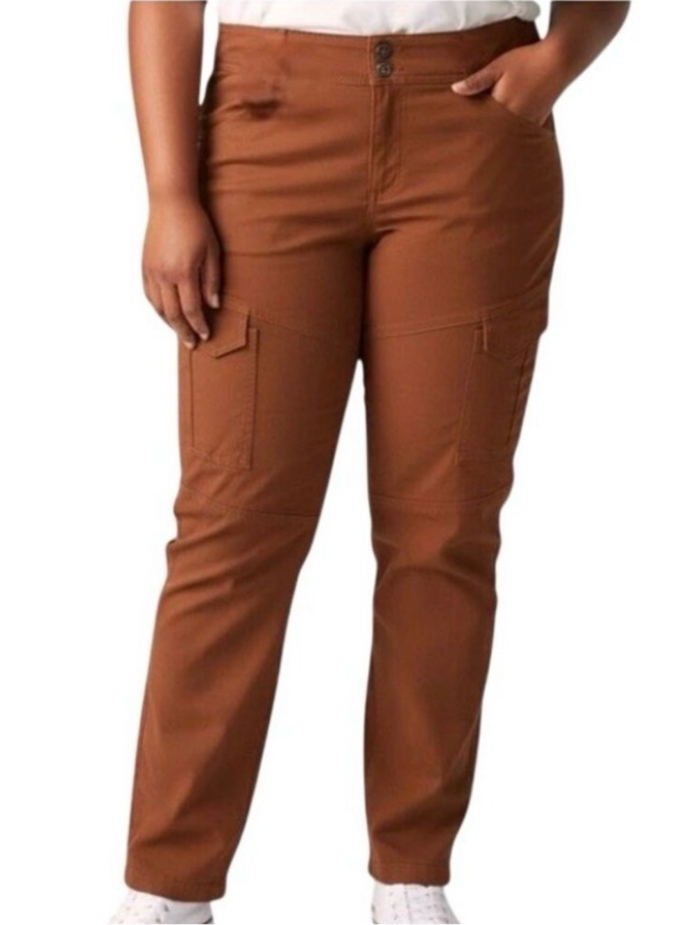 Duluth Women’s Cargo Utility Pants in Rust NWOT